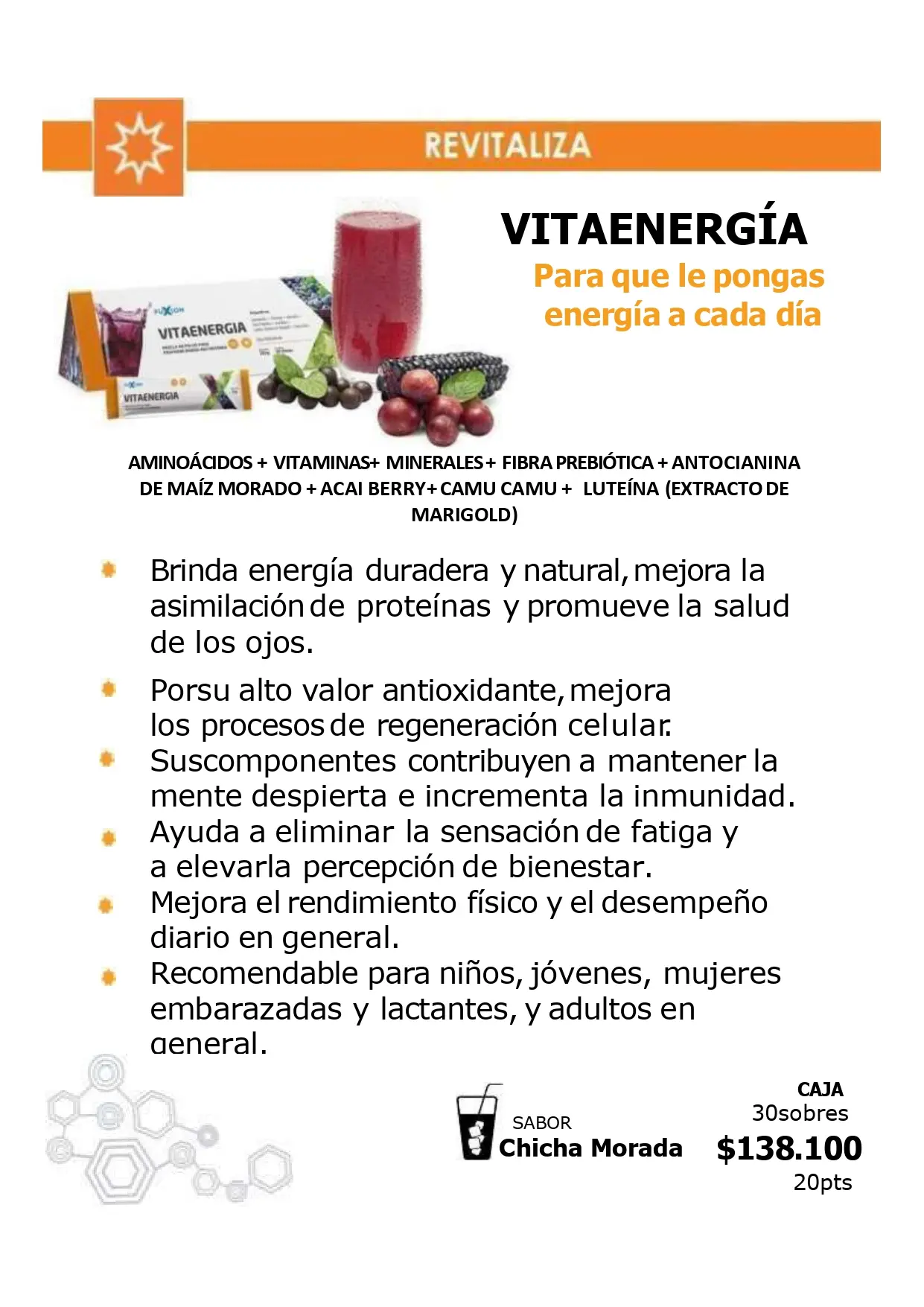 Catálogo Oficial FuXion Colombia 2026 - Página 20 del portafolio de bebidas funcionales en COP