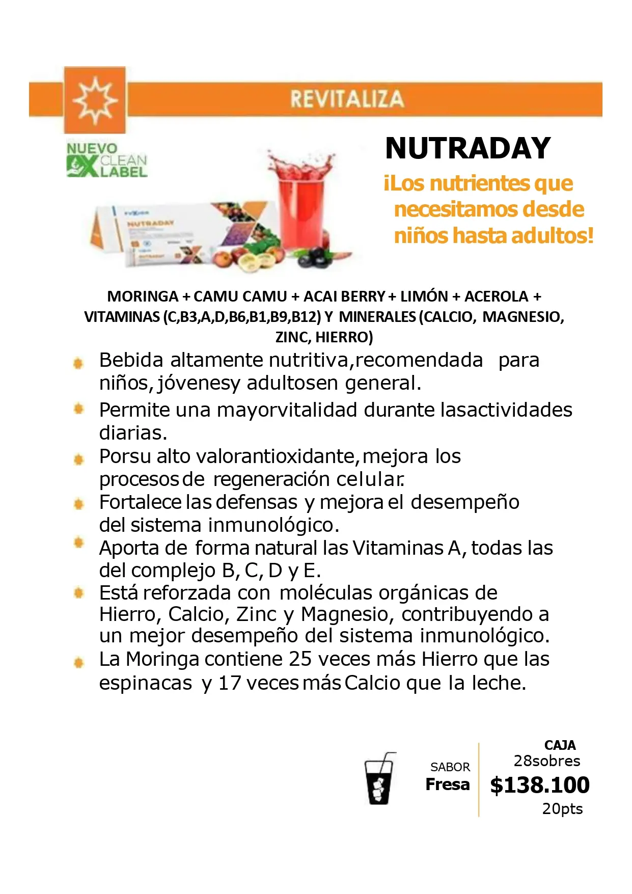 Catálogo Oficial FuXion Colombia 2026 - Página 21 del portafolio de bebidas funcionales en COP
