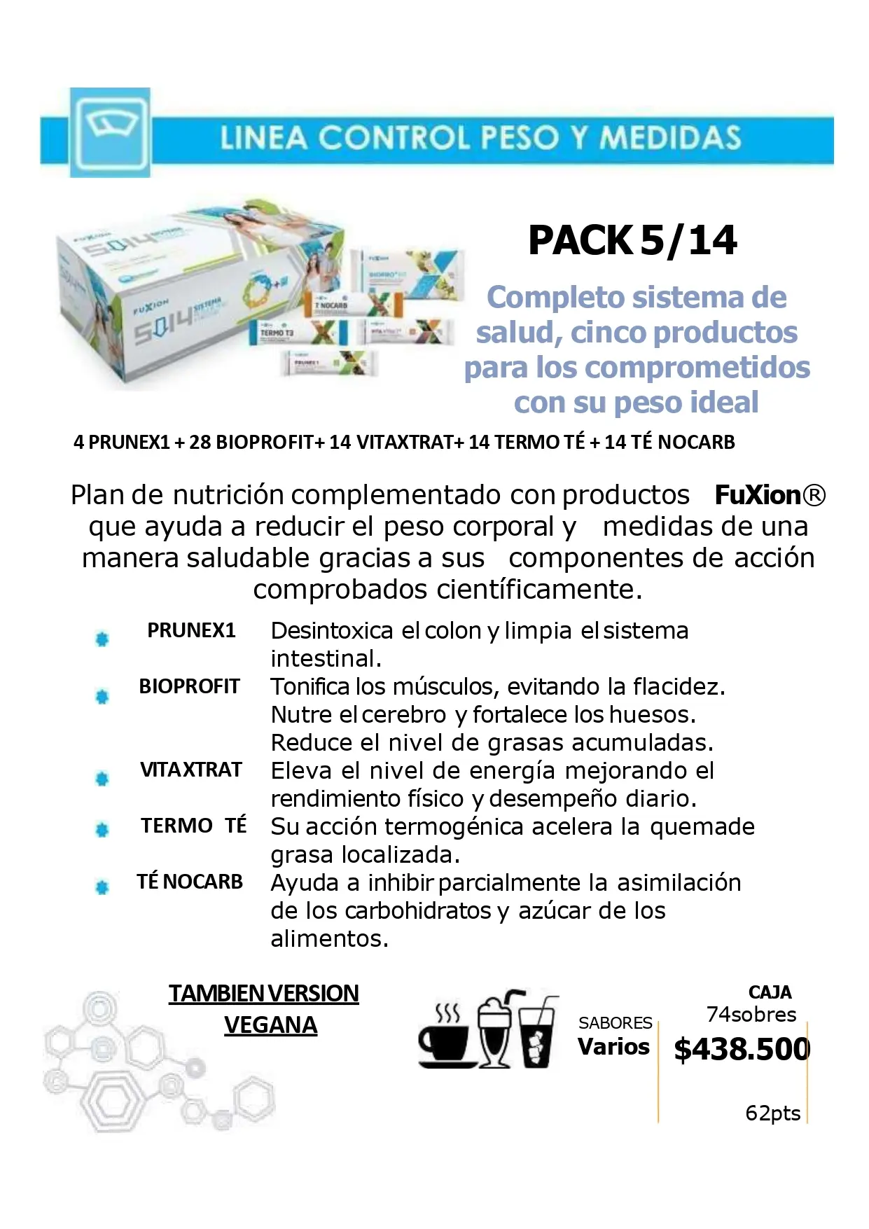Catálogo Oficial FuXion Colombia 2026 - Página 34 del portafolio de bebidas funcionales en COP