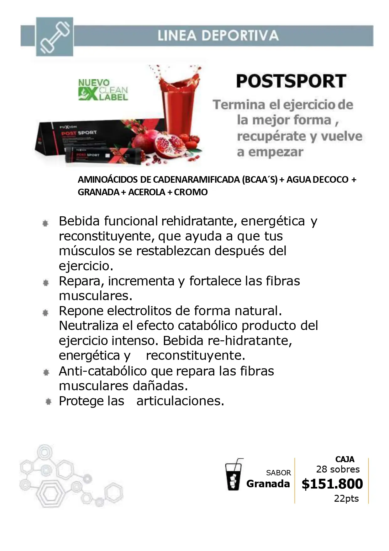 Catálogo Oficial FuXion Colombia 2026 - Página 46 del portafolio de bebidas funcionales en COP