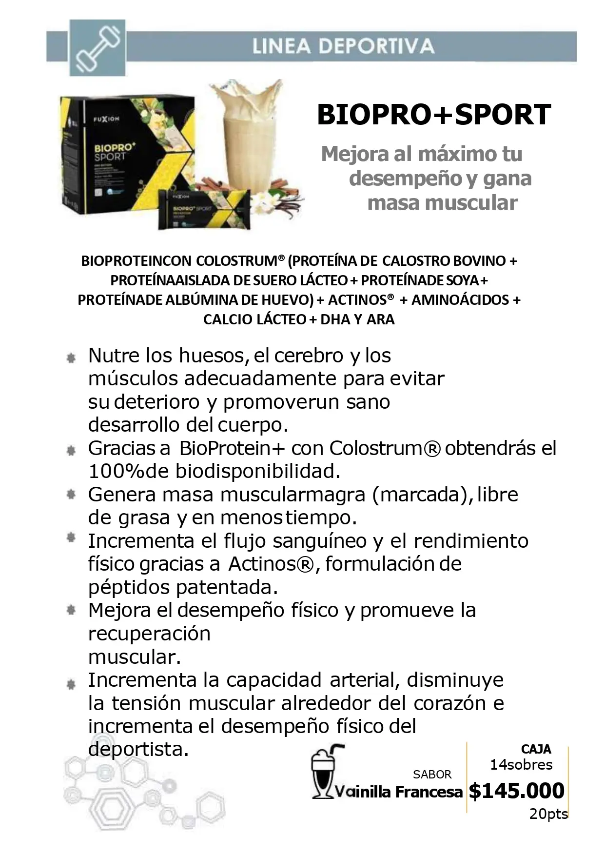 Catálogo Oficial FuXion Colombia 2026 - Página 47 del portafolio de bebidas funcionales en COP
