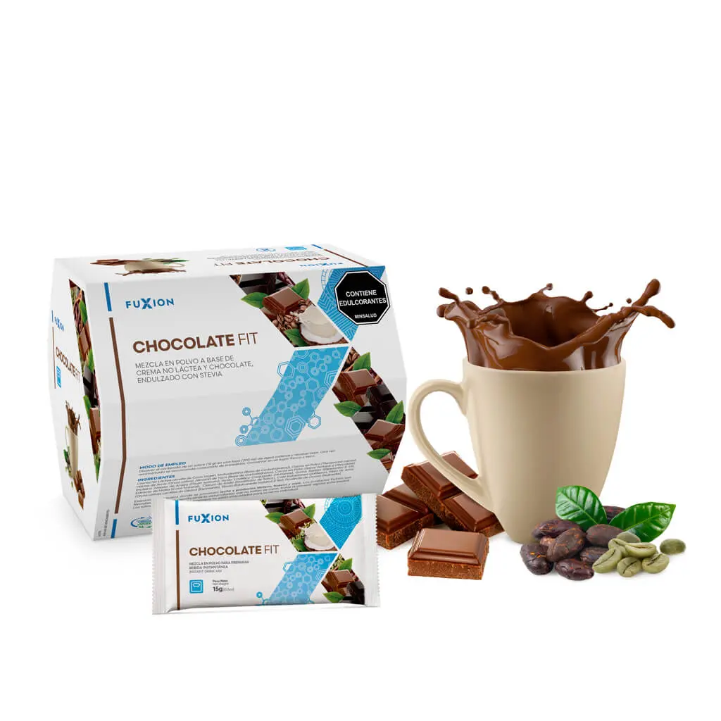 Taza de Chocolate Fit caliente, espeso y cremoso para controlar antojos.