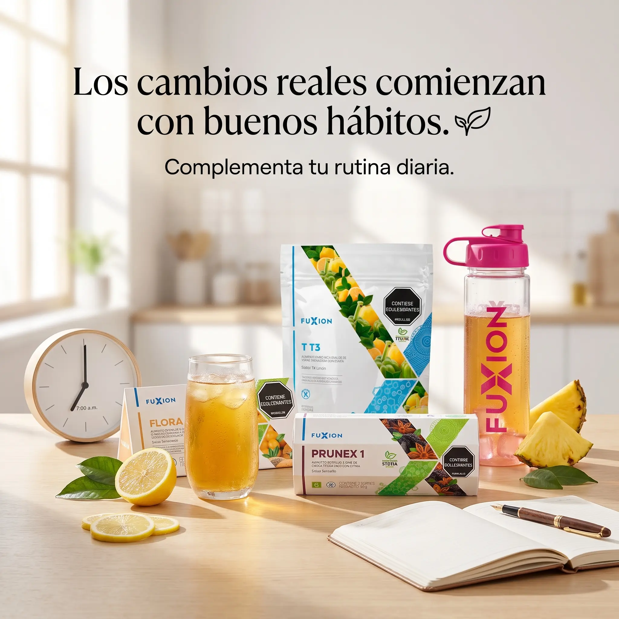Catálogo de bebidas nutracéuticas FuXion 100% naturales