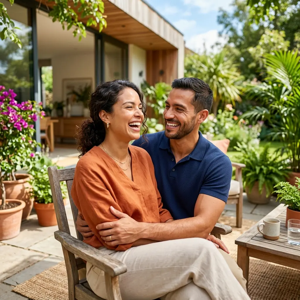 Pareja o persona vital, enérgica y feliz disfrutando de una salud circulatoria perfecta con Passion.