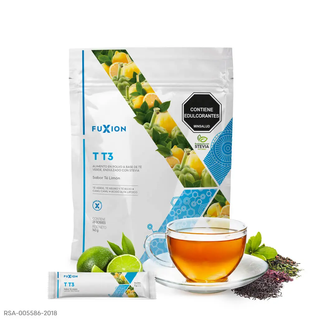 Taza de té Thermo T3 caliente preparado, ideal para acelerar el metabolismo.